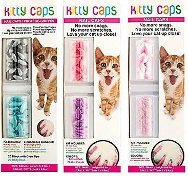 KITTY CAPS Cat Nail Caps, Color Varies, 40