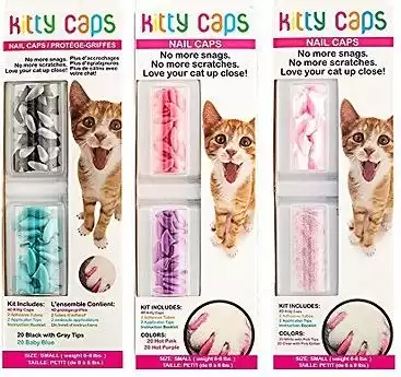 KITTY CAPS Cat Nail Caps, Color Varies, 40